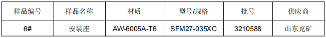 鋁型材安裝座金屬鋁成分分析